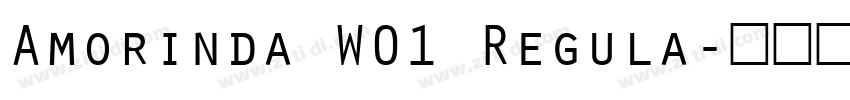 Amorinda W01 Regula字体转换